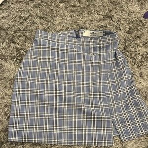 HOLLISTER blue Patterned mini skirt